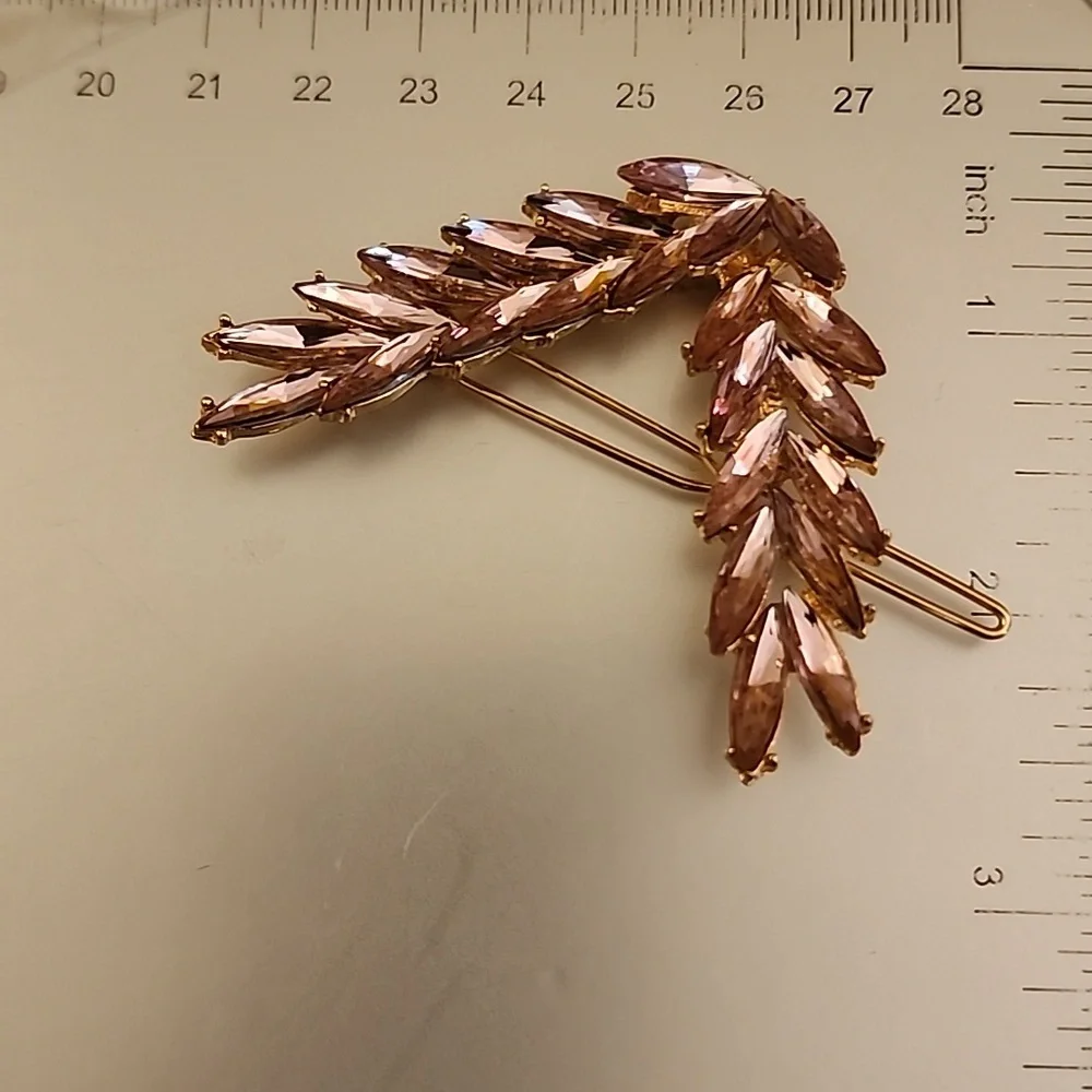 Pink GEM V Shaped Hair CLIP